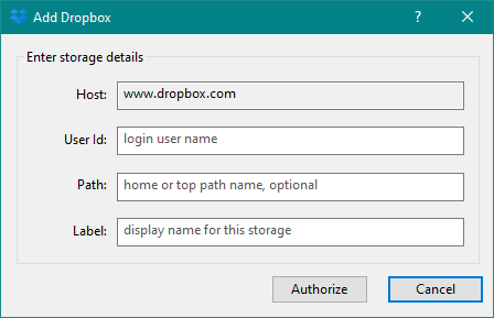 Add Dropbox