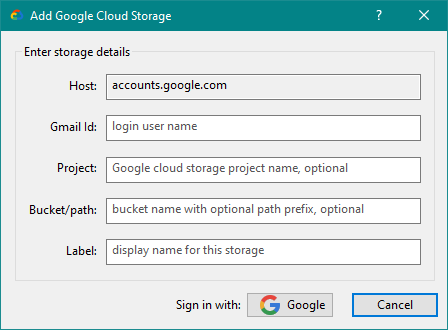 Add Cloud Storage