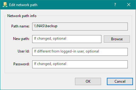 Edit network drive