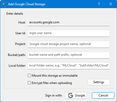 Google Cloud Storage